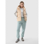 Women's quilted down vest with hood 4F 4FWAW24TVJAF141-83S *Kategoria tymczasowa Your Sports Performance