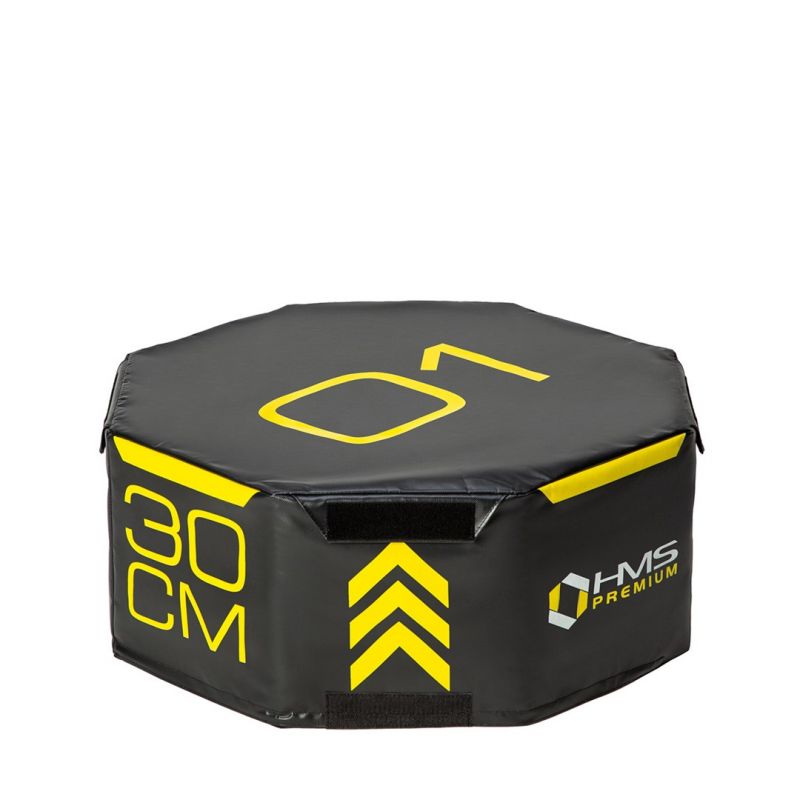 Set of three HMS Premium octagonal plyometric boxes PYOBS01 In preparation Your Sports Performance