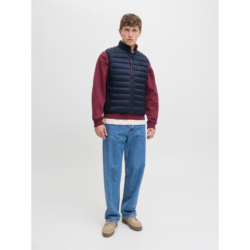 Jack&Jones men's vest JJEBRADLEY LIGHT BODYWARMER COLLAR NOO 12280973 SKY CAPTAIN In preparation Your Sports Performance