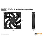 BE QUIET FAN! SILENT WINGS 4 140mm PWM HS Chłodzenie/Chłodzenie - wentylatory Your Sports Performance