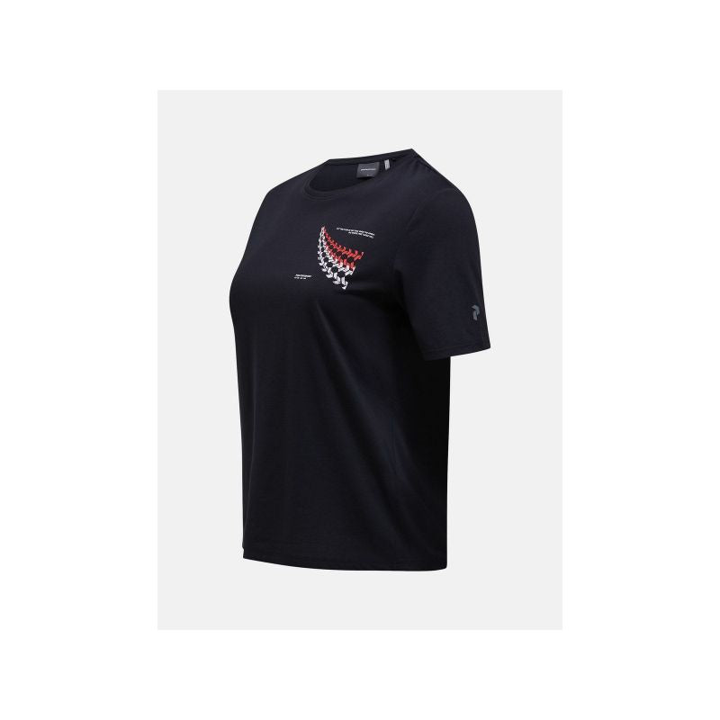 PEAK PERFORMANCE W Explore Graphic Tee Black