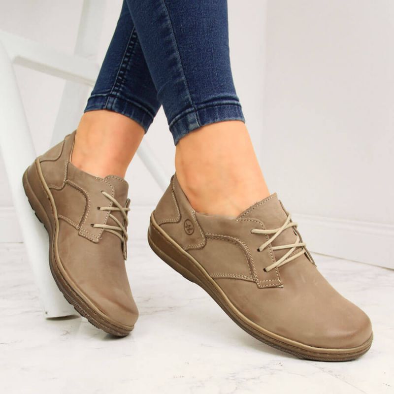 Helios W 715 comfortable leather shoes, beige Footwear/Lifestyle Your Sports Performance