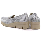 Women's gold platform shoes M.Daszyński MR23109D M. Daszyński