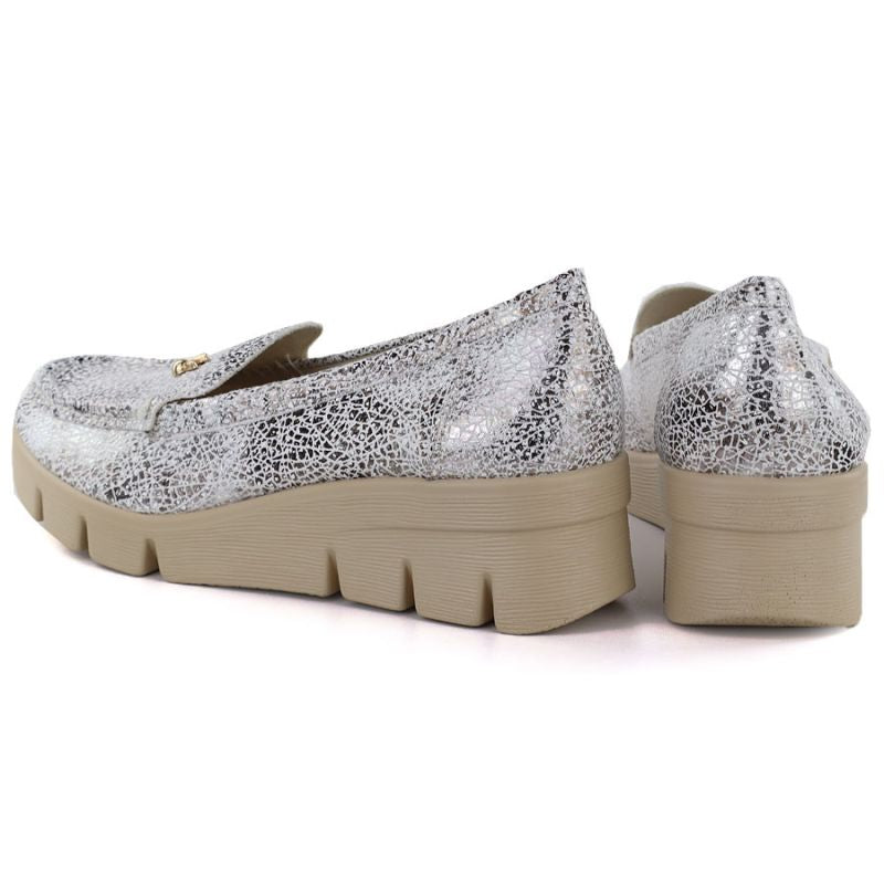 Women's gold platform shoes M.Daszyński MR23109D M. Daszyński