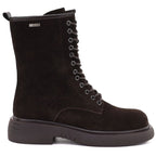 Women's leather ankle boots, suede, chocolate Big Star UU274612