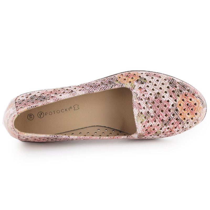 Women's openwork wedge shoes, multicolored, Potocki SZ12306 To be categorized Your Sports Performance