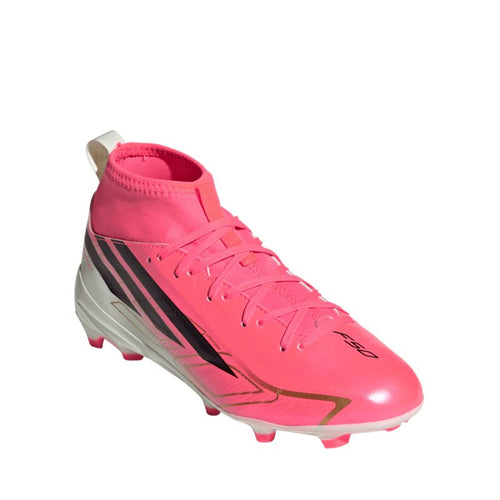 Adidas F50 Hyperfast League Mid FG Kids Soccer Shoes Pink KK1315 adidas