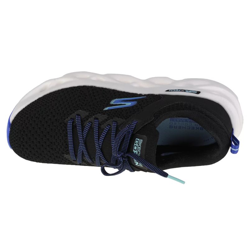 Skechers Go Run Swirl Tech-Dash Charge 128793-BLK Black 35.5 In preparation Your Sports Performance
