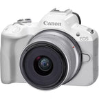 Canon EOS R50, White + RF-S 18-45mm F4.5-6.3 IS STM Kit Mirrorless camera 24.2 MP CMOS 6000 x 4000 px White Aparaty/Lustrzanki cyfrowe Your Sports Performance