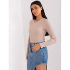 Beige striped blouse BASIC FEEL GOOD (RV-BZ-9207.41X) In preparation Your Sports Performance