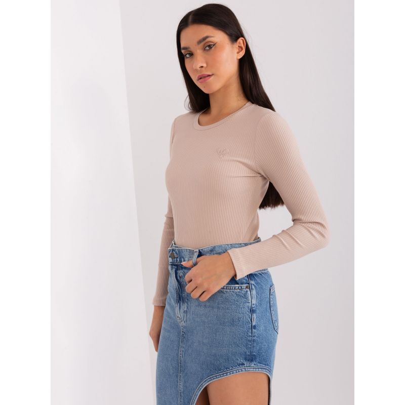 Beige striped blouse BASIC FEEL GOOD (RV-BZ-9207.41X) In preparation Your Sports Performance