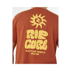 Men's RIP CURL Pacific Rinse Glass Off Tee Brown