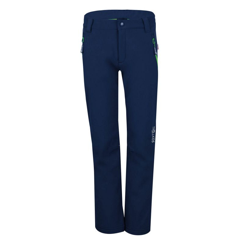 Trollkids Kids Fjell Softshell Pant for girls/boys, navy blue (117-100) In preparation Your Sports Performance