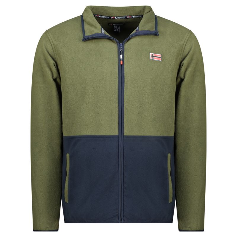 Geographical Norway Men's Fleece Touki Fz Kaki Db Men 233 kaki (WZ6702H/GN-Kaki) Geographical Norway