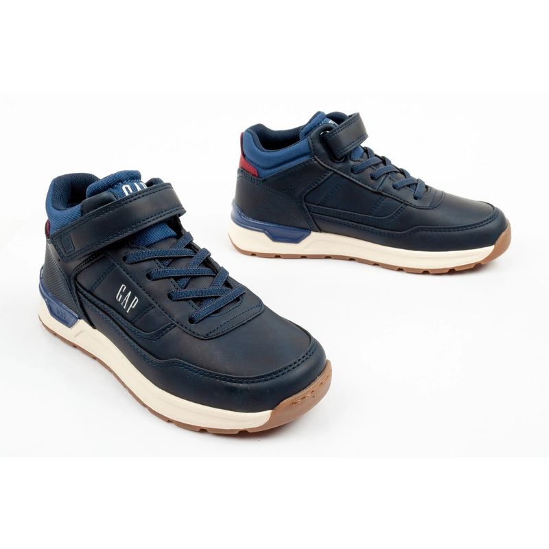 GAP Jack children's shoes, navy blue, ankle boots with Velcro