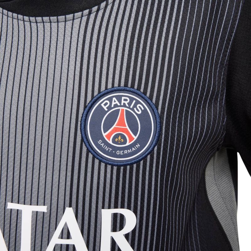 Nike PSG Goalkeeper Stadium 2025/26 Kids' Jersey Black HJ5267 010