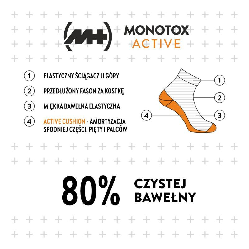 Monotox Basics Ankle Socks Active Cushion Black 2-Pack SKS20ZKWB Clothing/Training/Socks/Unisex/Monotox Asics