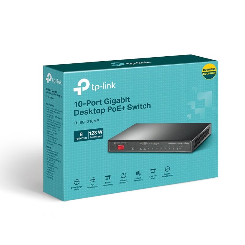 Switch TP-LINK TL-SG1210MP Komunikacja i łączność/Switch-e Your Sports Performance