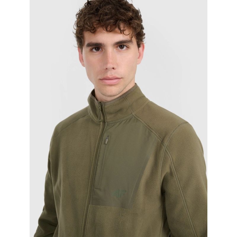 Polartec regular men's fleece with stand-up collar 4F 4FWAW25TFLEM333-43S 4f
