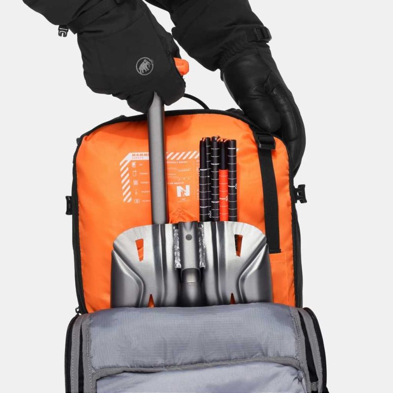 Mammut Nirvana 28 ski backpack - black Odzież militarna/Spodnie Your Sports Performance