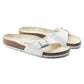 Birkenstock Madrid Birko-Flor White Women's Slides Regular Wide (0040731) Footwear/Lifestyle/Brinkenstock/Klapki/chodaki Birkenstock
