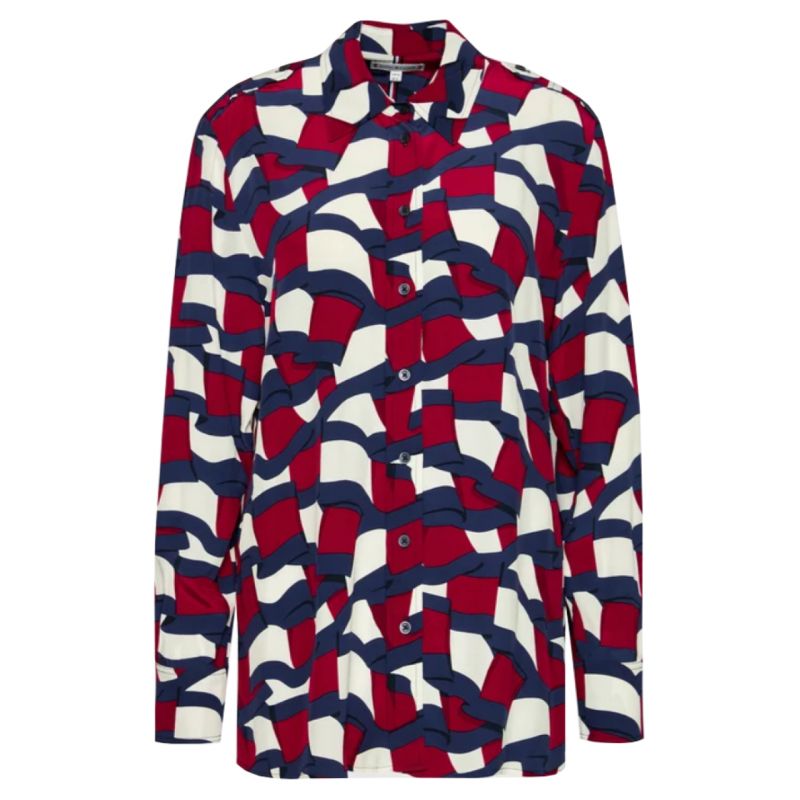 Tommy Hilfiger Viscose W WW0WW31447 shirt Clothing/Lifestyle/T-shirts/Tommy Hilfiger Tommy Hilfiger