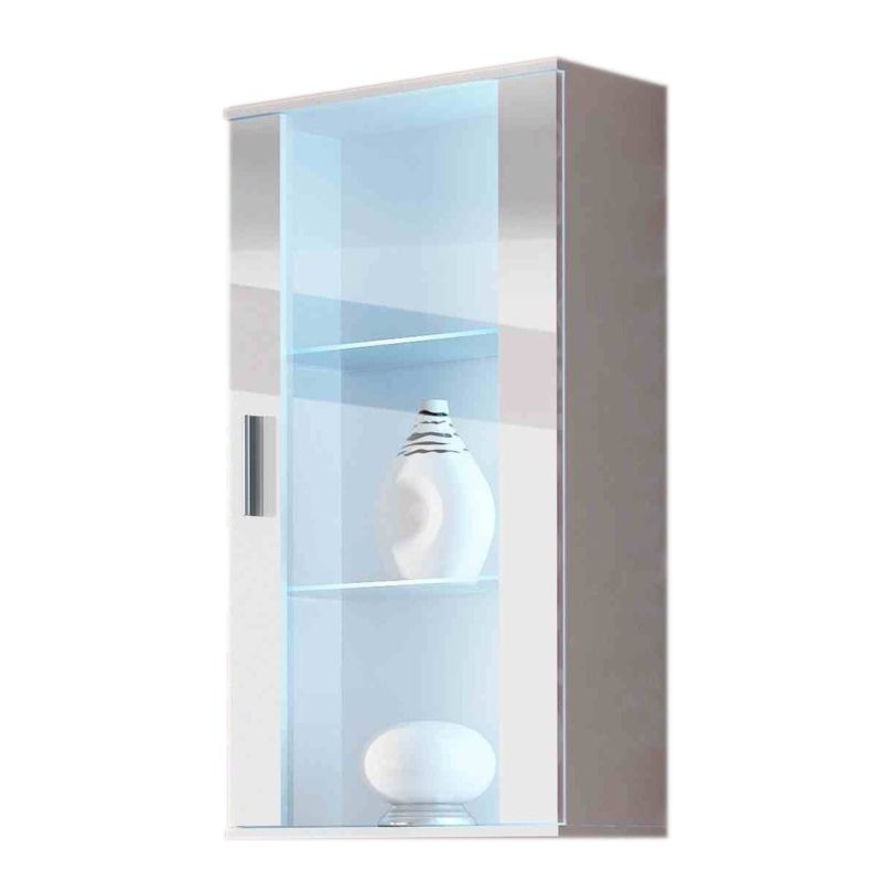 SOHO hanging display cabinet white/white gloss Bufety i witryny/Bufety i witryny na drewnianej podstawie Your Sports Performance