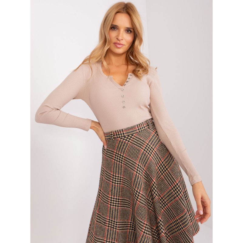 Beige striped blouse BASIC FEEL GOOD (RV-BZ-9209.36P) In preparation Your Sports Performance