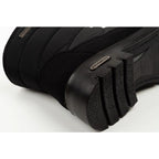 Progress Women’s Winter Boots, Black Insulated Snow Boots with Sheepskin Lining