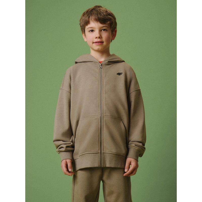 Boy's loose hooded sweatshirt 4F 4FJRSS26TSWSM3051-83S