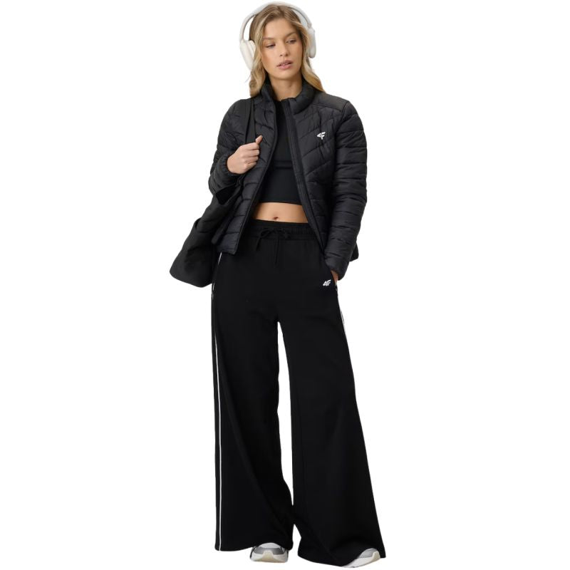Women's jacket 4F F0855 deep black 4FWSS26TDJAF0855 20S