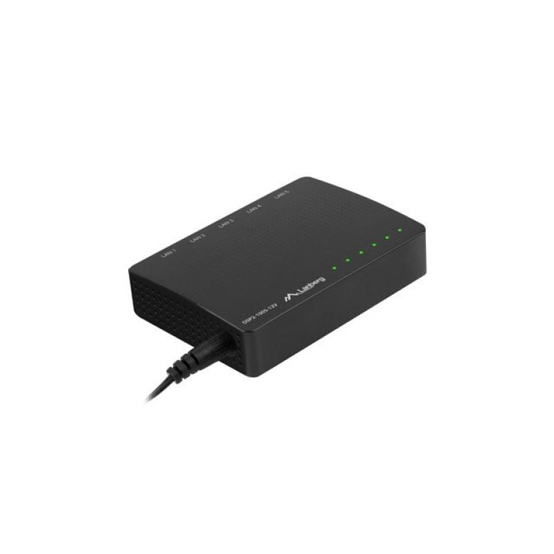 LANBERG SWITCH DSP2-1005-12V (5-PORT, 12V, 1GB/S) Komunikacja i łączność/Switch-e Your Sports Performance