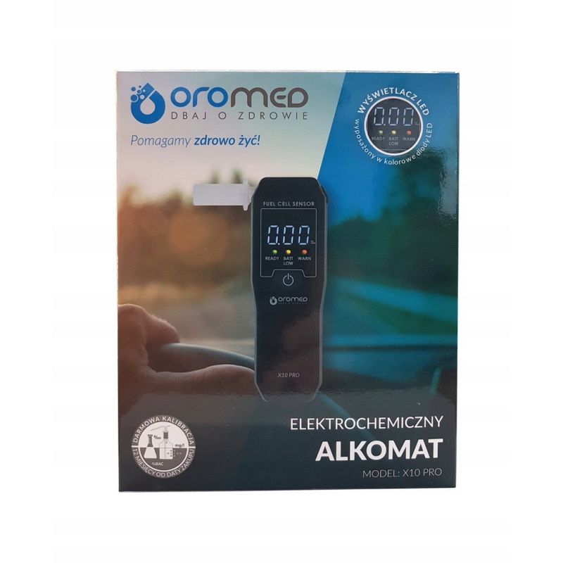 OroMed X10 PRO breathalyzer Elektronika i akcesoria/Alkomaty Your Sports Performance