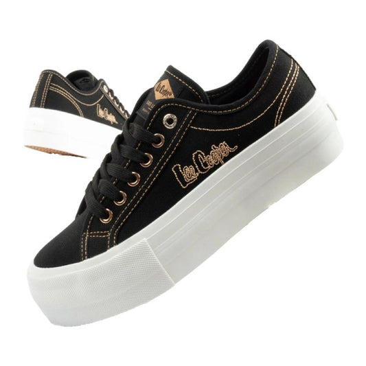 Lee Cooper women's sneakers platform black with gold In preparation Your Sports Performance