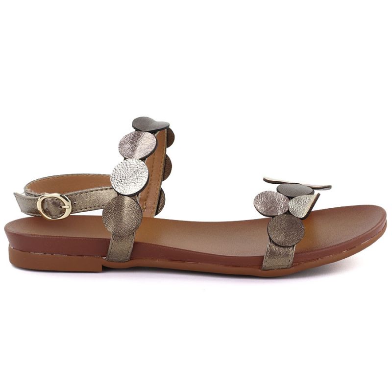 Brown women's sandals M.Daszyński MR1958-1 M. Daszyński