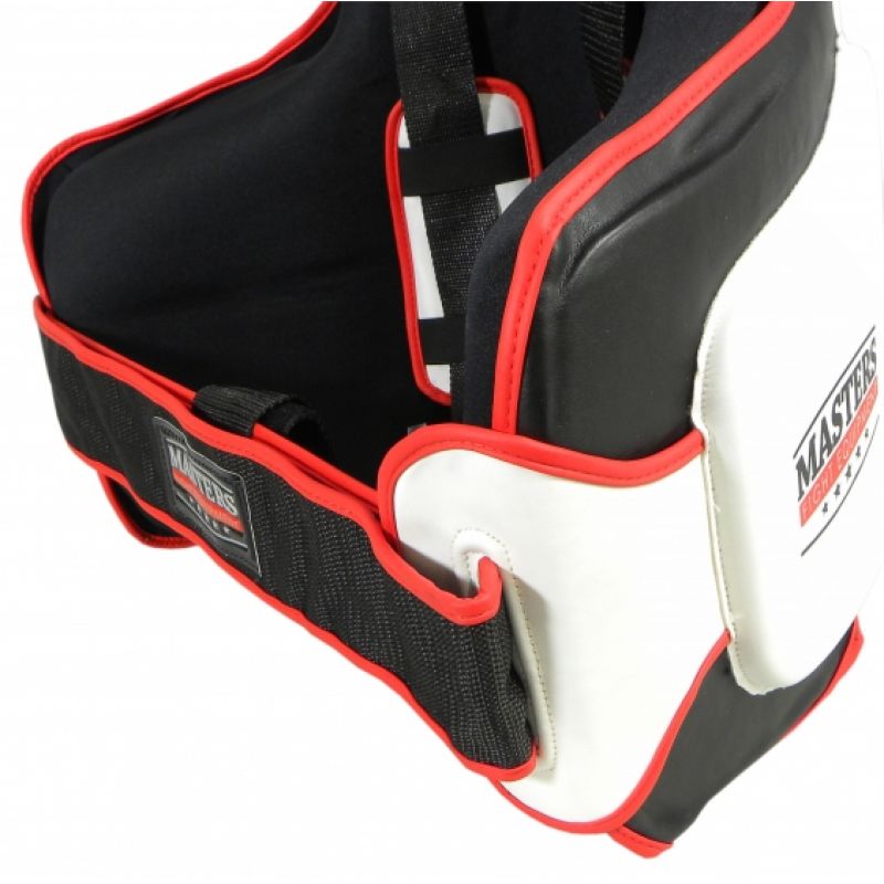 (W) Abdominal and thigh protector OBU-4 white and black In preparation Your Sports Performance