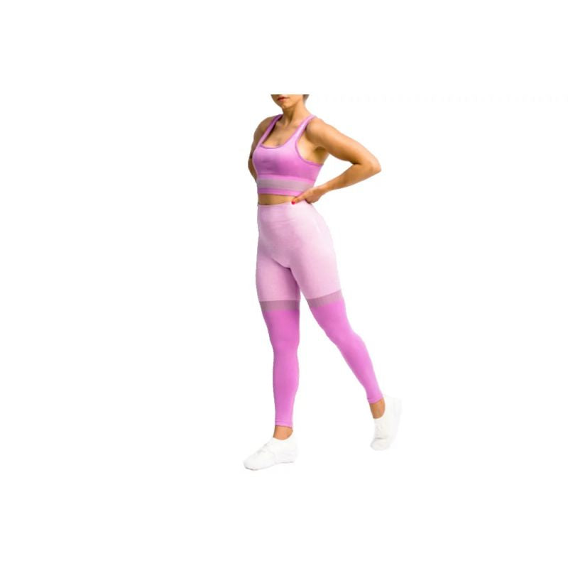 GymHero Leggings Stripes W MAUVE Clothing/Training/GymHero Your Sports Performance