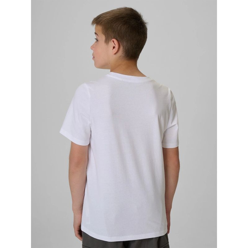Boys' regular-fit printed T-shirt 4F 4FJRAW26TTSHM4346-10S