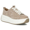 Beige women's leather platform shoes Filippo DP6795 To be categorized Your Sports Performance