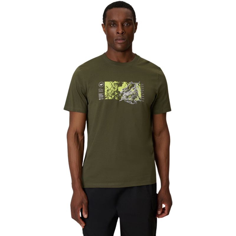 Men's T-shirt 4F M2823 khaki 4FWSS26TTSHM2823 43S