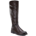 Women's leather ankle boots, chocolate Potocki JE19500