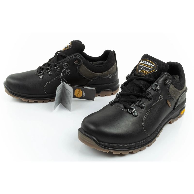 Grisport men's trekking shoes Nero oliato SPO-TEX leather black To be categorized Your Sports Performance