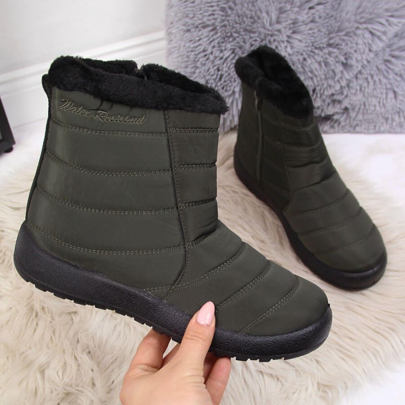Waterproof snow boots with zipper NEWS W EVE181D khaki Footwear/Outdoor/News Your Sports Performance