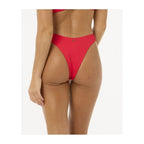 RIP CURL Premium Surf Hi Leg Skimpy Swim Briefs Red