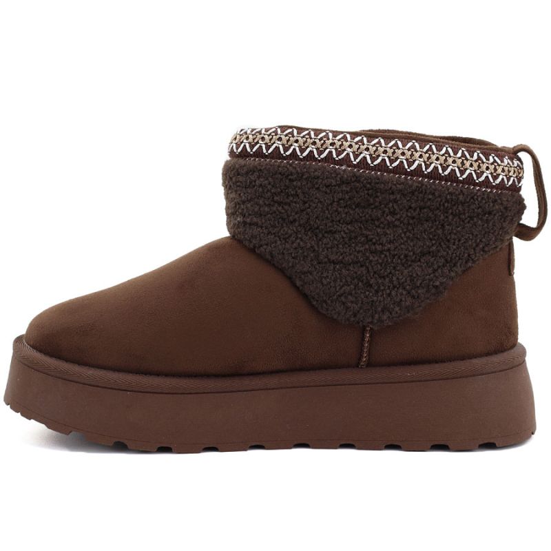 Big Star brown waterproof platform snow boots UU274171