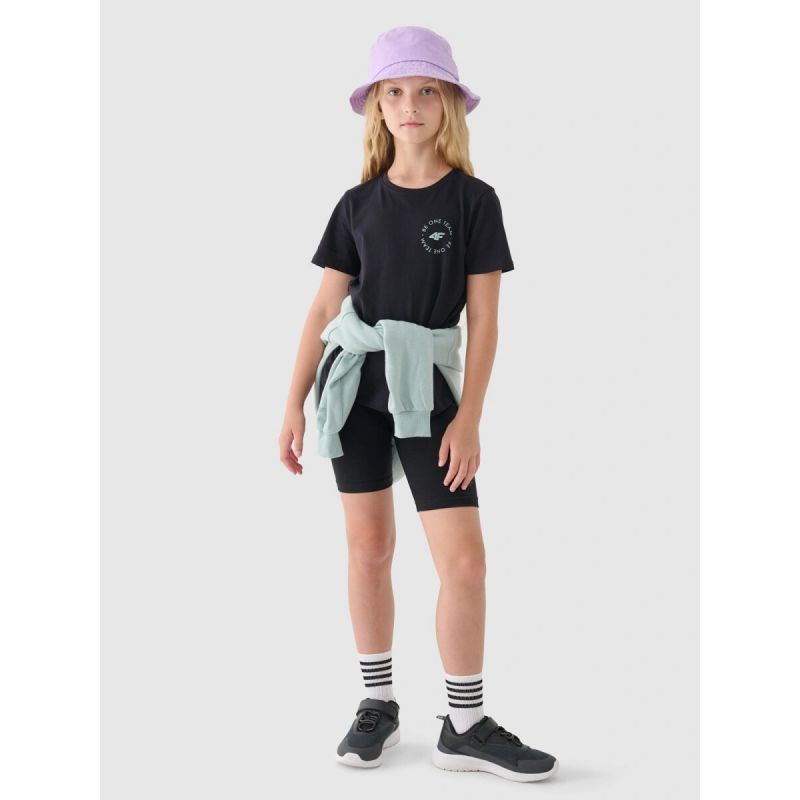 Girls' printed T-shirt 4F Junior 4FJRAW24TTSHF2276-20S *Kategoria tymczasowa Your Sports Performance