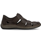 Men's leather openwork brown shoes Rieker 05281-25 To be categorized Your Sports Performance