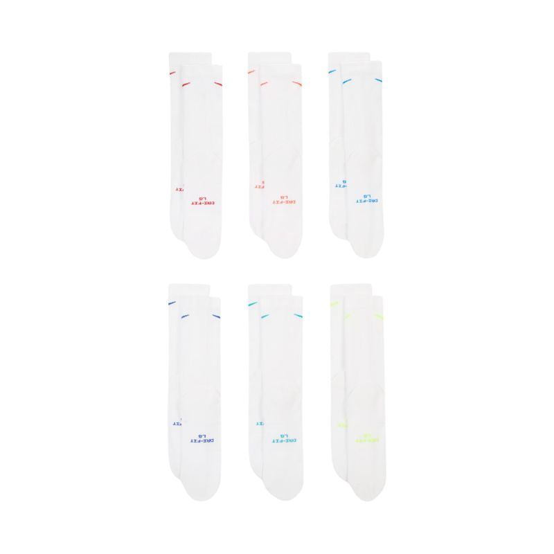 Nike Everyday Elevated Socks 6 Pairs White HQ8021 906