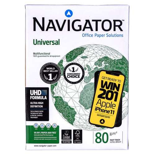 Office copier paper Universal Premium Navigator 8247A80 (A4; 80g/m2; 500 sheets; white paper) Artykuły papiernicze/Papier Xero Your Sports Performance