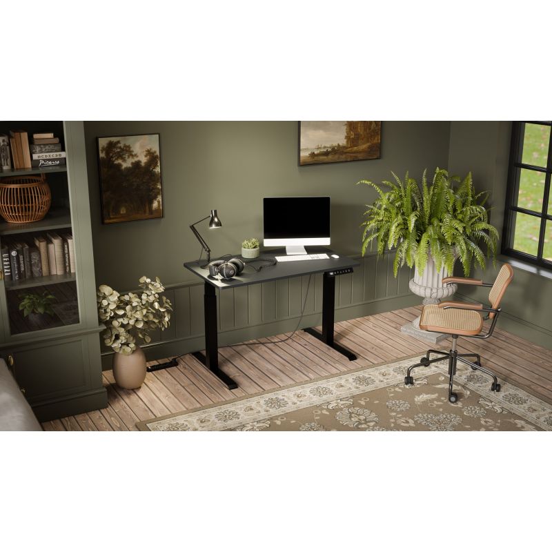 Electric height adjustable desk MOON 121x67x72-120 black/anthracite Biurka/Biurka nowoczesne Your Sports Performance